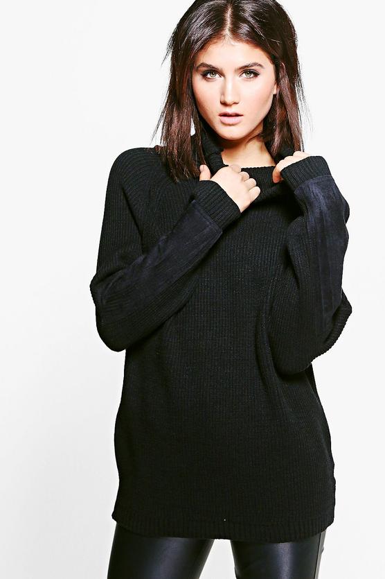 Julia Funnel Neck Oversized Tunic